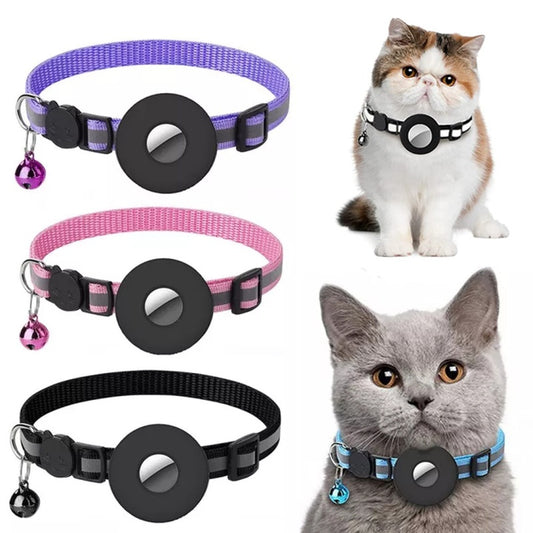 Reflective Collar Waterproof Holder Case For Airtag Air Tag Airtags Protective Cover Cat Dog Kitten Puppy Nylon Collar - key words