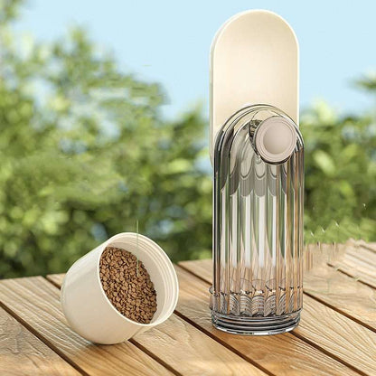 2 In 1 Pet Water Cup Segment Design Green Dog Walking Portable Drinking Cup Dog Feeding Supplies Pet Supplies Dog Walking Water Feeder Pets Products - key words