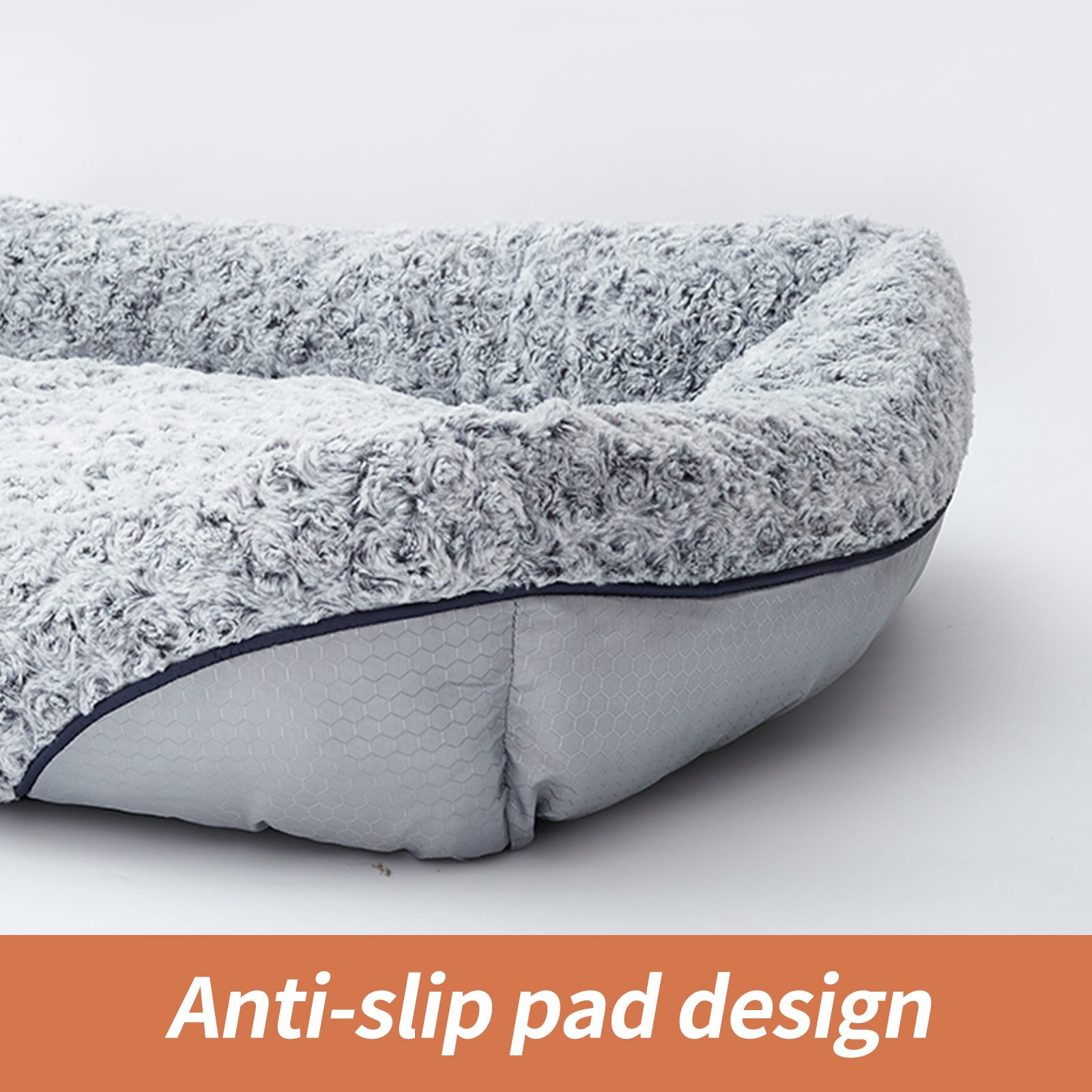 Swirl Rose Velvet Dog Beds For Small Medium Dogs Removable Cushion Calming Dog Sofa Beds Anti-Anxiety Machine Washable Cat Beds - key words