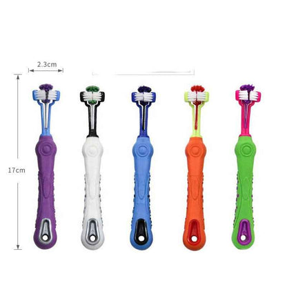 Pet Dental Supplies Fingers Double-headed Toothbrush Teeth Cleaning
