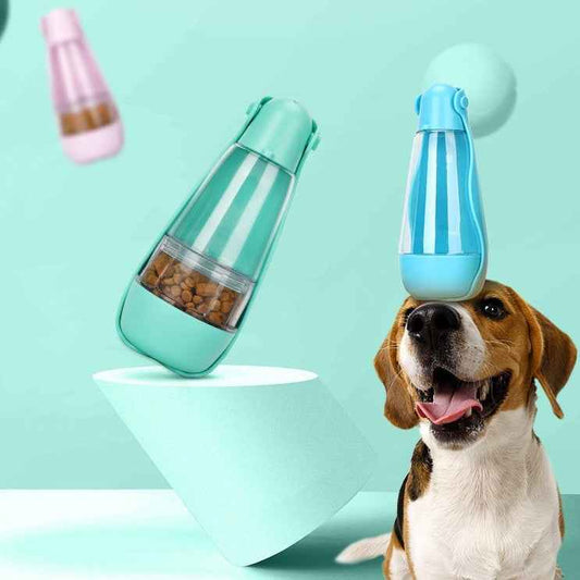 Everpeakgoods Cat and Dog Water Food Dispenser Portable