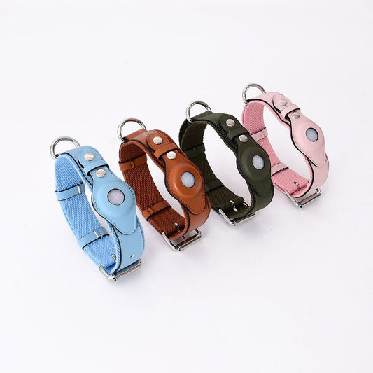 Airtag Pet Collar Tracker Protective Cover Leather Collar - key words