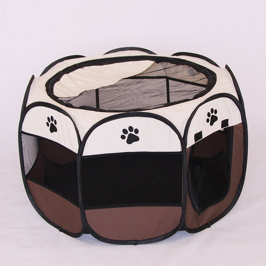 Folding Octagonal Pet Fence Oxford Cloth Cat And Dog Kennel - key words