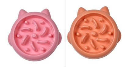 Pet Dog Cat Slow Feeder Bowls Anti Choking Slow Feeder Dish Bowl Home Dog Eating Plate Anti Gulping Bowl Supplies - key words