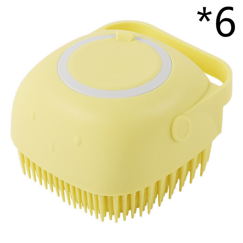 Silicone Dog Bath Massage Gloves Brush Pet Cat Bathroom Cleaning Tool Comb Brush For Dog Can Pour Shampoo Dog Grooming Supplies - key words