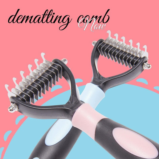 Pets Dematting Comb Pet Dog Cleaning Hair Removal Comb - key words