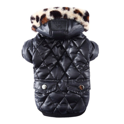 Cross-border pet supplies pet clothes dog clothes autumn and winter fur collar coat pet dog clothing - key words