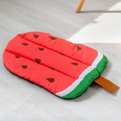Dog Cooling Mat Pet Beds Cat Rug Ice Silk Pet Self Cooling Pad Blanket Summer Washable Oxford Farbric Cooling Down Summer Fruit - key words