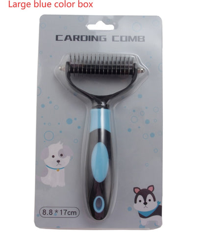 Pets Dematting Comb Pet Dog Cleaning Hair Removal Comb - key words