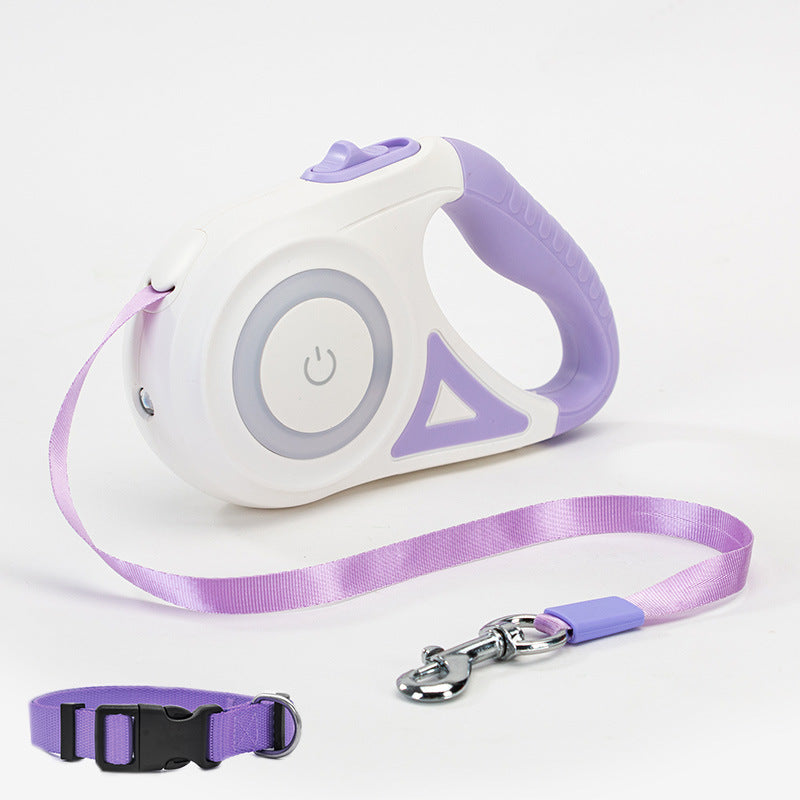 Dog Leash Retractable Leash And Dog Collar Spotlight Automatic Pet Dog Cat Traction Rope For Small Medium Dogs Pet Product - key words