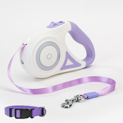 Dog Leash Retractable Leash And Dog Collar Spotlight Automatic Pet Dog Cat Traction Rope For Small Medium Dogs Pet Product - key words