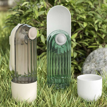 2 In 1 Pet Water Cup Segment Design Green Dog Walking Portable Drinking Cup Dog Feeding Supplies Pet Supplies Dog Walking Water Feeder Pets Products - key words