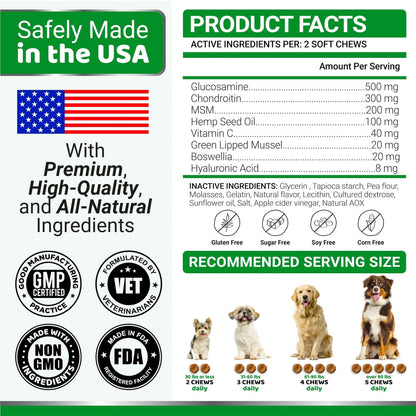 Glucosamine For Dogs Hip And Joint Supplement For Dogs 170 Ct Glucosamine Chondroitin For Dogs Chews Dog Joint Pain Relief With MSM Advanced Dog Joint Supplement Health - key words