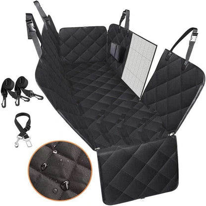 Dog Car Seat Cover View Mesh Pet Carrier Hammock Safety Protector Car Rear Back Seat Mat With Zipper And Pocket For Travel - key words