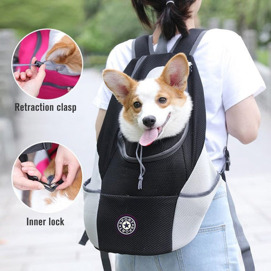 Pet Dog Carrier Bag Carrier For Dogs Backpack Out Double Shoulder Portable Travel Backpack Outdoor Pet Dog Carrier Bag Mesh - key words