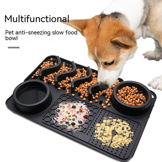 Dog Silicone Licking Pad Pet Licking Mat Silicone Smelling Mat Multifunctional Food Bowl Pets Supplies - key words