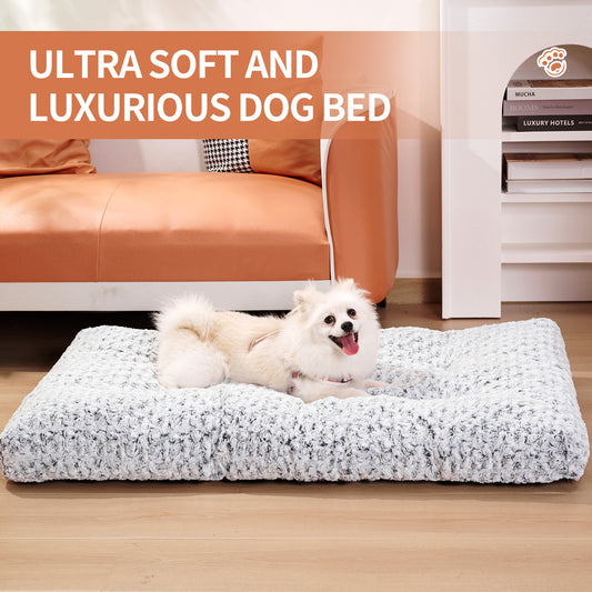 Dog Beds Thickened Rose Velvet Pet Kennel Bed Mat More Cotton Soft Fluffy Washable Dog Bed - key words