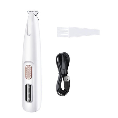 Pets Dog Paw Trimmer With LED Light Fully Waterproof Pet Hair Trimmer With LED Display Dog Clippers For Grooming Widen Blade - key words