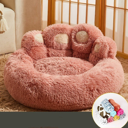 Kennel Warm Medium Large Dog Corgi Golden Retriever Bed Fleece-lined Sofa Mattress - key words
