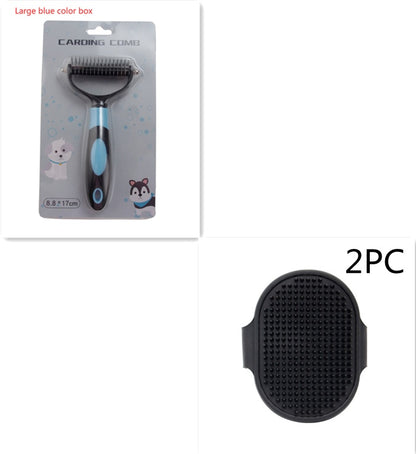 Pets Dematting Comb Pet Dog Cleaning Hair Removal Comb - key words