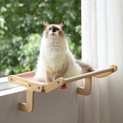 Mewoofun Pet Cat Window Perch 4 Color Wooden Assembly Hanging Bed Cotton Canvas Easy Washable Multi-Ply Plywood New Dropshipping - key words