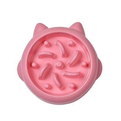 Pet Dog Cat Slow Feeder Bowls Anti Choking Slow Feeder Dish Bowl Home Dog Eating Plate Anti Gulping Bowl Supplies - key words