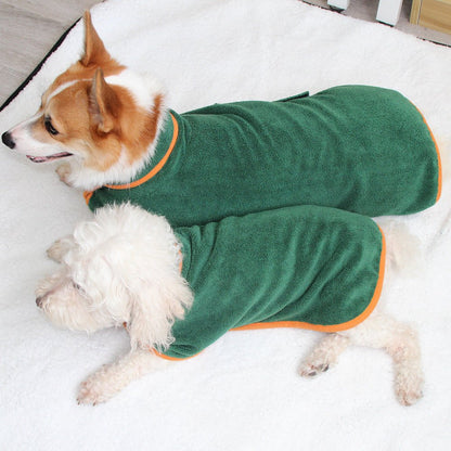 Absorbent Pet Bathrobe With Waist-wrapped Microfiber - key words