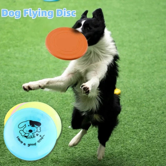 Silicone Flying Saucer Funny Pets Dog Cat Toy Dog Game Flying Discs Resistant Chew Puppy Training Interactive Pet Supplies - key words