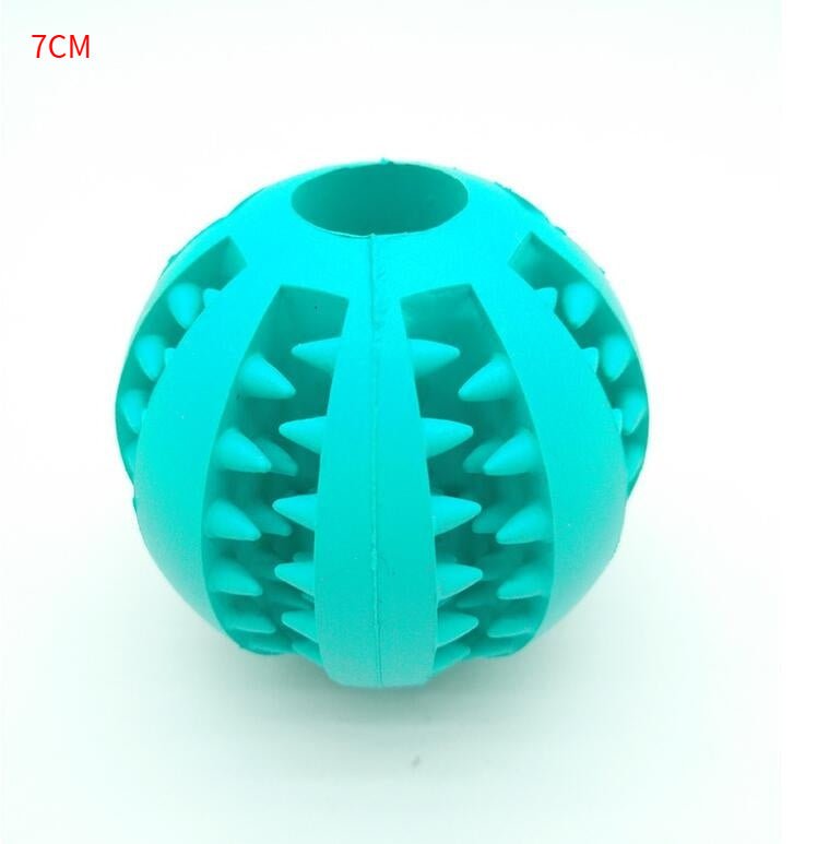 Pet Slow Feeder Dog Toy Cute Funny Rubber Dog Ball Toy - key words