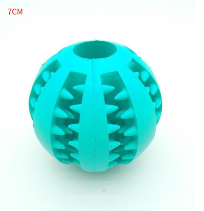 Pet Slow Feeder Dog Toy Cute Funny Rubber Dog Ball Toy - key words