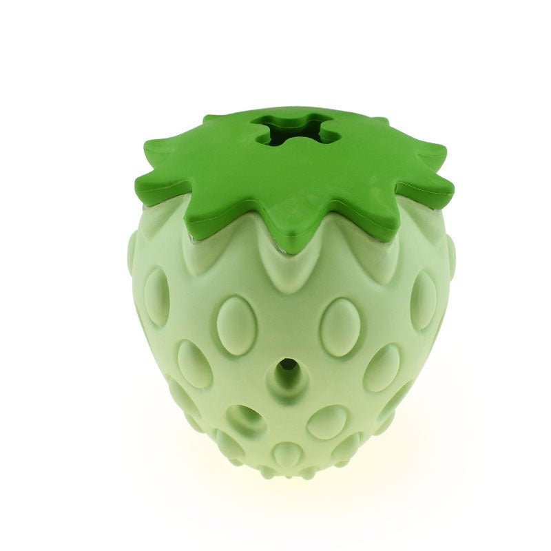 Pet Toy Chew Resistant Strawberry Leak Food Ball Pet Supplies Dog And Cat Toys - key words