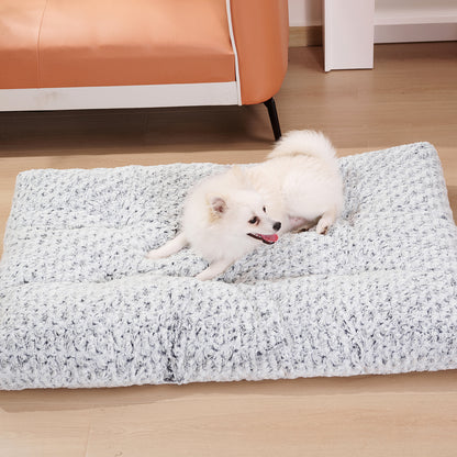 Dog Beds Thickened Rose Velvet Pet Kennel Bed Mat More Cotton Soft Fluffy Washable Dog Bed - key words