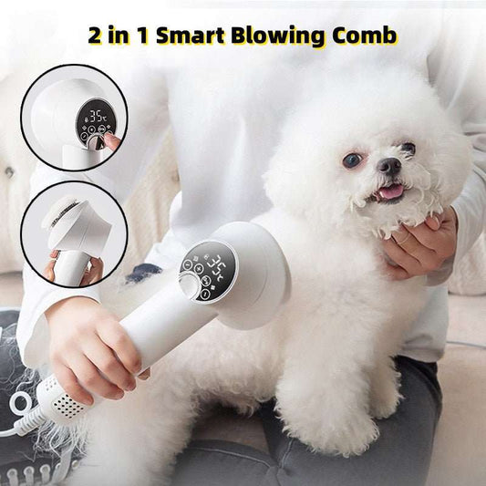Smart Pet Hair Dryer Dog Golden Retriever Cat Grooming Hairdressing Blow & Comb Silent No Harm Pet Cleaning Supplies Pet Products - key words