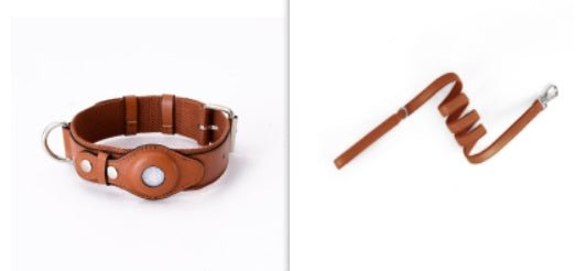 Airtag Pet Collar Tracker Protective Cover Leather Collar - key words