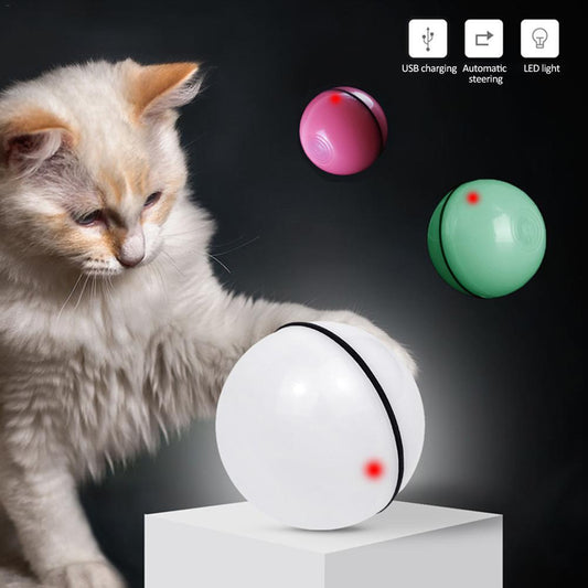 LED Laser Electronic Rolling Pet Funny Cat Toy Ball - key words