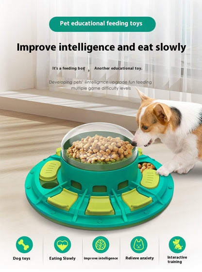 Interactive Dog Puzzle Toy For IQ Improvement And Slow Feeding Suitable For All Sizes Pets Nutritious Diet-Friendly Non-Electric Plastic Pets Game Pet Products - key words