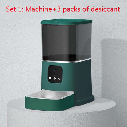 Pet Automatic Feeder Large Capacity Smart Voice Recorder APP Control Timer Feeding Cat Dog Food Dispenser With WiFi Pet Bowl - key words